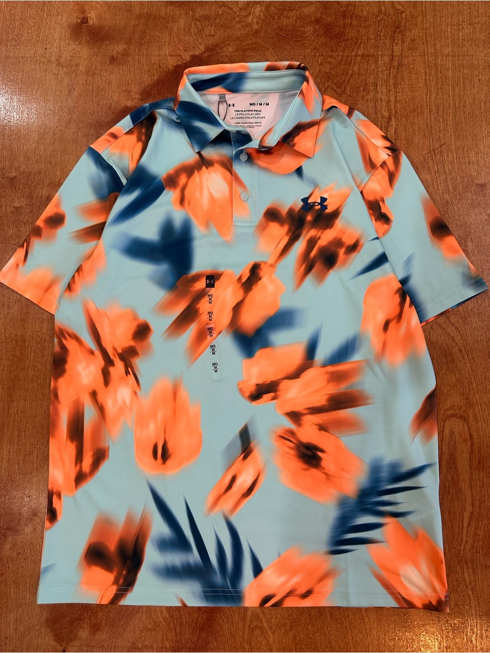 Under Armour Playoff Floral Print Polo NWT